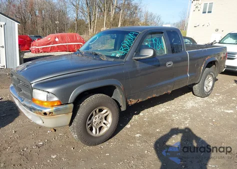 2004 Dodge Dakota Slt из США, поврежденный, VIN 1D7HG42N84S522082